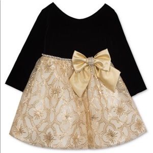 18M baby girl party velvet dress